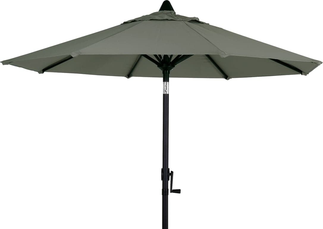 Bilde av Ibiza parasoll Ø: 200 cm (Skogsgrønn/svart aluminium)