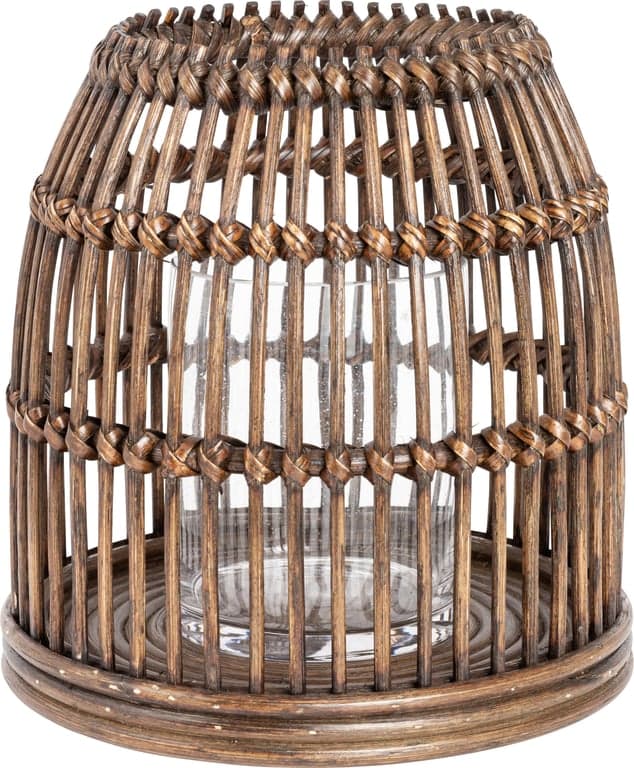 Bilde av Lama Mandal lykt (Rattan, rund)