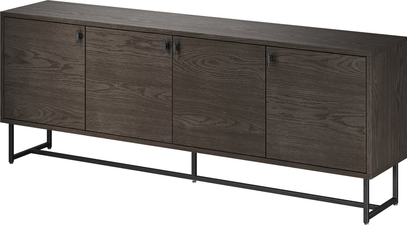 Bilde av Embla skjenk   (200 x 40, H 75 cm, 4-dørs, smoked olje)