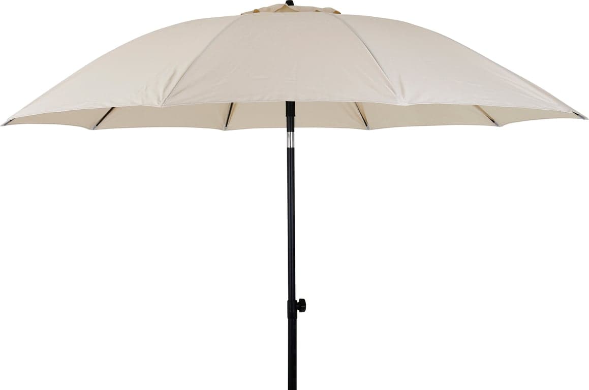 Bilde av Medan parasoll Ø: 270 cm (Beige/svart aluminium)