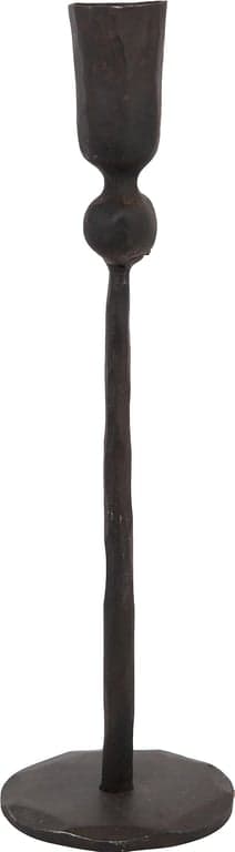 Bilde av Ludi lysestake lav (H: 28 cm, svart metall)