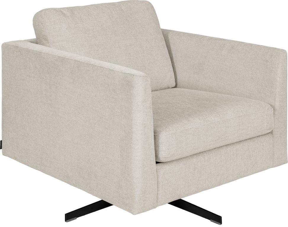 $Bilde av Hjellegjerde Medium 1 seter stol (Med svingbart understell, stoff Baffin velg farge, armlen 27)