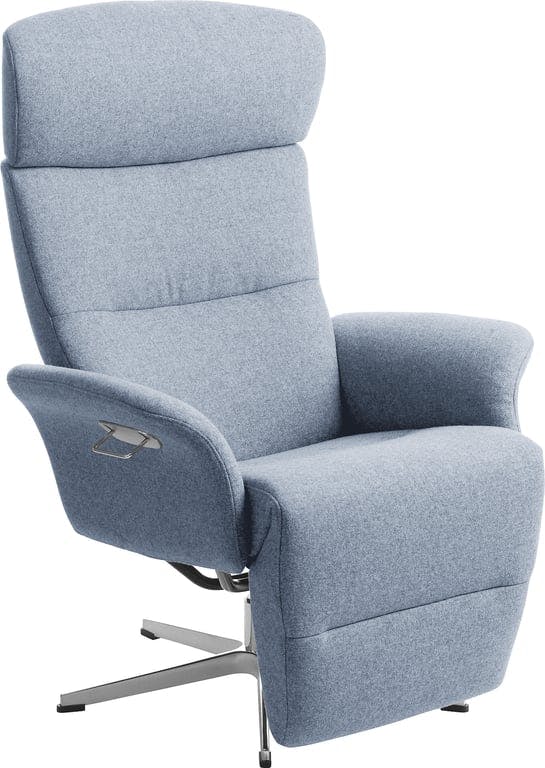 Bilde av Conform Master recliner (svingfot alu stoff Sheford 1383-44 light blue)