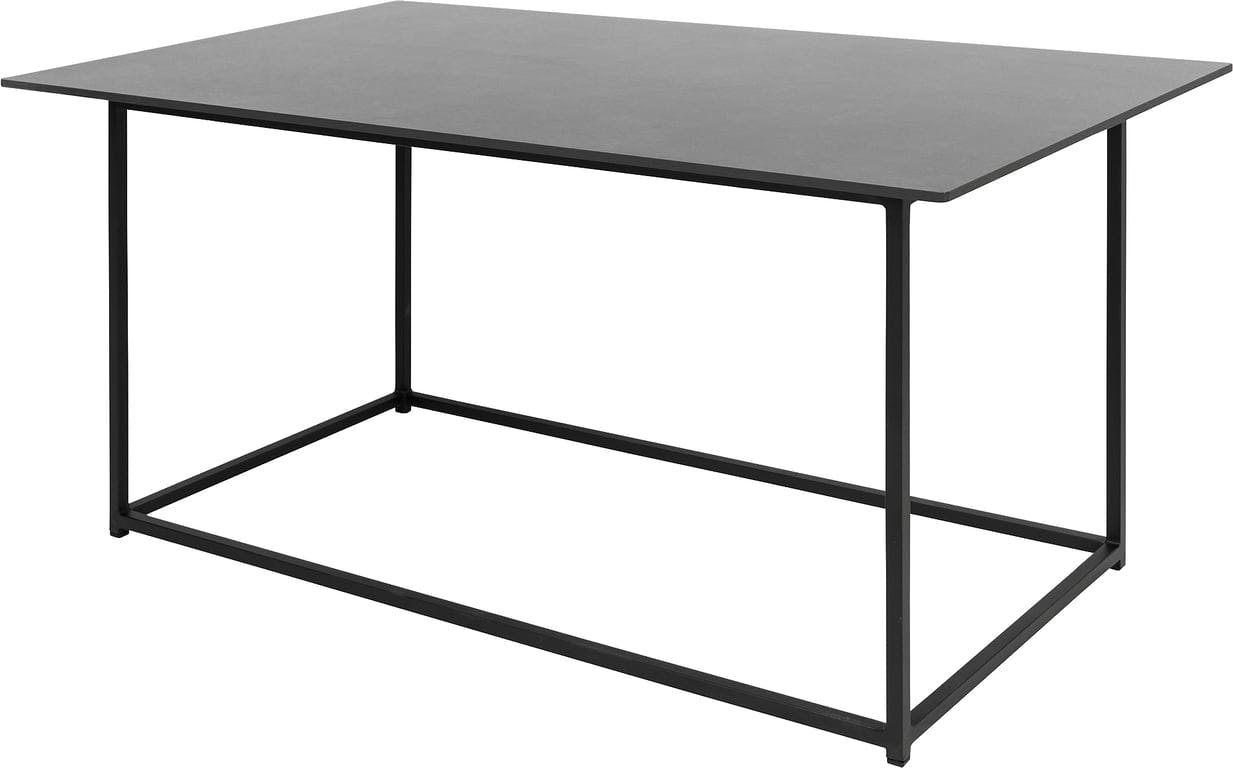 Bilde av Ryan sofabord 140 x 80, H 66 cm (i svart aluminium med keramisk bordplate)