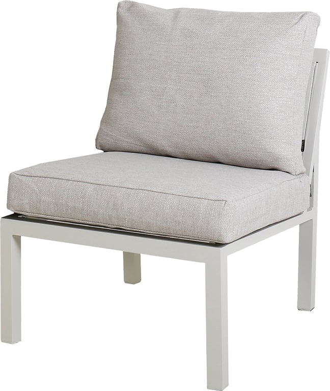 Bilde av Isabella midtmodul/stol   (i kalk ramme, ecrufarget pute i Olefin)