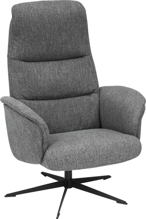 Bilde av Driva hvilestol med skammel (stoff Montana grå 2927, Orion base sort)