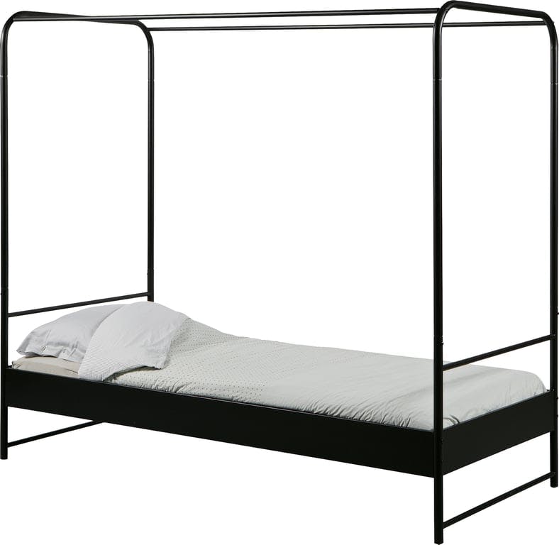 Bilde av Bunk seng (90x200 cm, svart metall)